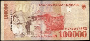 Rumänien. 1998 100000 Lei