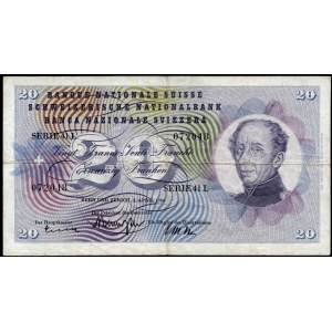 Schweiz. 1964 20 Francs
