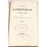 BROEL-PLATER- COLLEGE OF MEMORIALS TO THE TALES OF POLAND vol. 1-4 [set in 2 vols.] publ. 1858 half leather