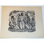 WRÓBLEWSKA - OJCZE NASZ wyd.1950 - portfolio de 11 gravures sur bois