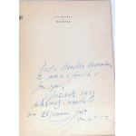 ŚPIEWAK- WIERSZE numéro 1, dédicace de l'auteur à Wanda Karczewska.