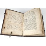 [RENAISSANCE BINDING WITH IMAGES OF THE HABSBURGS AND THE JAGIELLONIANS] NOVOPOLIS - APOLOGIA ALBERTI NOVICAMPIANI. Cracow 1559