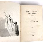 DANTE ALIGHIERI- LA DIVINE COMÉDIE. Première édition polonaise de 1860, gravures.