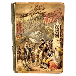KAWECKA- ON LANDS AND WATERS. Adventures of a ship's boy. Colorful chromolithographs.