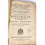 CONTINUATION OF JUDGMENTS AND GENERAL ORDERS IN GALICIA AND LODOMERIA KROLESWSTWO 1783-4