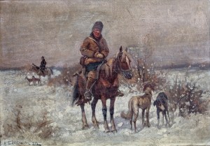 Adam Setkowicz (1875 Kraków - 1945 tamże), Polowanie, 1919 r.