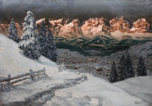 Alois Arnegger (1879 Wiedeń - 1963 tamże), Pejzaż zimowy