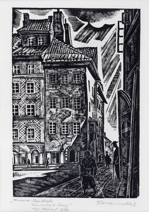 Kazimierz Wiszniewski (1894-1960), Warszawa, Stare Miasto – Kamienica Ks. Skargi, 1936 r.