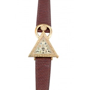 Zegarek naręczny, masoński, Waltham, Stany Zjednoczone, l. 60. XX w.