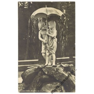 CIECHOCINEK. Sculpture on a water feature. Published by RUCH