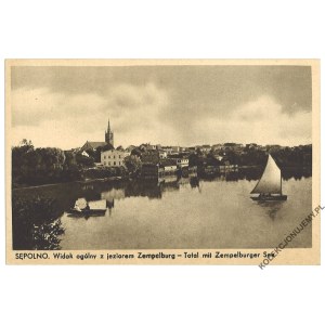 [SĘPOLNO KRAJEŃSKIE. Zempelburg] SĘPOLNO. Celkový pohled s jezerem. Vydal Otto Oswald