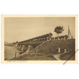 WARKA. Bridge on the river Pilica. Published by A. Haebich