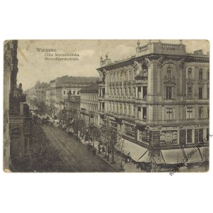 WARSAW. Marszalkowska Street [Stationskasse Warschau W. W. stamp].