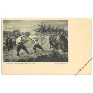 [Ogniem i mieczem. no. 8/12] Le duel entre Wolodyjowski et Bohun. Juliusz Kossak pinx. Nakł. B-ci Rzepkowicz