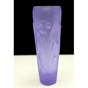 Art Nouveau - Josef Inwald - IRYSY vase - neodymium frosted glass - 1930s