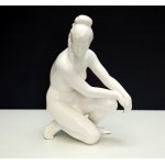 Jihoker - Nude of a woman ceramic figurine Bechyně - Czechoslovakia 1960s