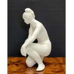 Jihoker - Nude of a woman ceramic figurine Bechyně - Czechoslovakia 1960s