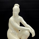 Jihoker - Nudo di donna in ceramica Bechyně - Cecoslovacchia 1960