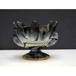 Art Deco - Patera - fruitcake made of chalcedony [agate] glass - Yugoslavia 1930s