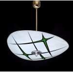 Napako designer glass lamp 1970s Czechoslovakia Umbrella type