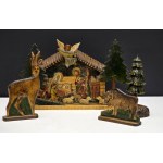 Wooden Christmas Crib - J. Czeczot - Pszczyna 1990s