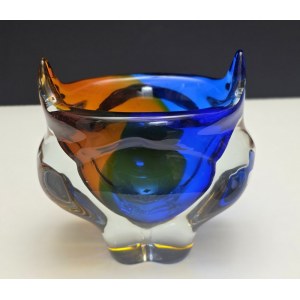 Vetro decorativo di design . Josef Hospodka - Cecoslovacchia - Anni '70