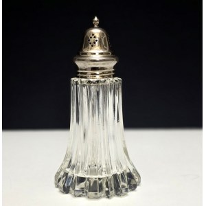 Crystal sugar bowl for powdered sugar - England early 20th century.