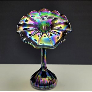 Vaso in vetro di Carnevale - vetro iridescente - seconda metà del XX secolo