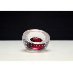 Adam Jablonski - glass paperweight [Signed] - 1980s.