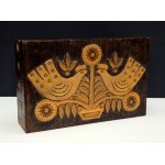 Cepelia - Large wooden casket - Cooperative of Artistic Handicraft Manufacturers - 1990s