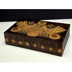 Cepelia - Large wooden casket - Cooperative of Artistic Handicraft Manufacturers - 1990s