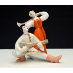 Pair of porcelain figurines Polonné -Dances - 1980s