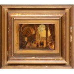 ANGELO INGANNI (Brescia 1807 - Gussago 1880), Piazza Duomo à Milan, 1840