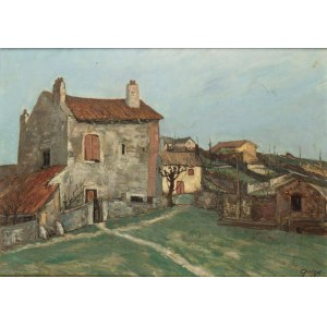 ALPHONSE QUIZET (Paris 1885 - 1955), Paysage de campagne