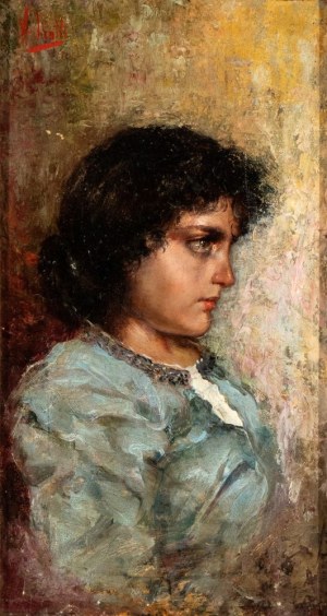 VINCENZO IROLLI (Napoli 1860 - 1949), Portrait of a young lady