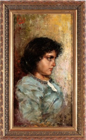 VINCENZO IROLLI (Napoli 1860 - 1949), Portrait of a young lady