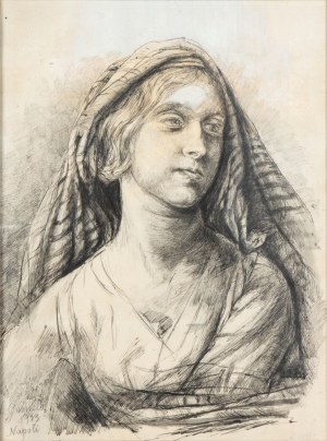 VINCENZO GEMITO (Napoli 1852 - 1929), Peasant portrait, 1913