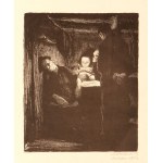 KÄTHE KOLLWITZ (Königsberg 1867 - Moritzburg 1945), Tod from the series Ein Weberaufstand, 1893/97