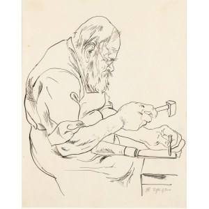 RUDOLPH SCHLICHTER (Calw 1890 - Monaco di Baviera 1955), The carpenter