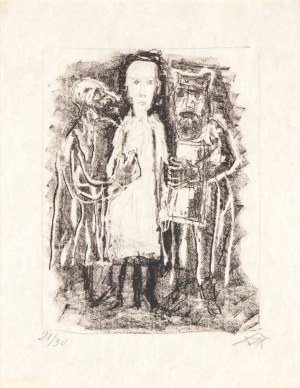 OTTO DIX (Untermhaus 1891 - Singen 1969), Illustration zu Luthers Evangelium nach Matthäus, 1960
