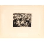 OTTO DIX (Untermhaus 1891 - Singen 1969), VIII etching (Zerschossene) from the seriesDer Krieg , 1923/24