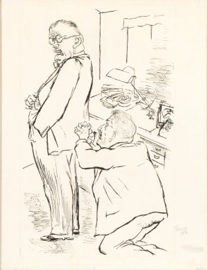 GEORGE GROSZ (Berlino 1893 - 1959), Pleading is case, 1930