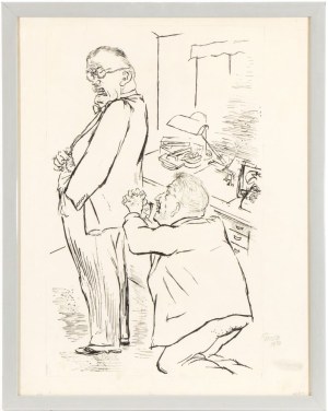 GEORGE GROSZ (Berlino 1893 - 1959), Pleading is case, 1930
