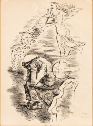 GEORGE GROSZ (Berlino 1893 - 1959), The secret, 1936