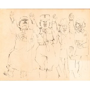 GEORGE GROSZ (Berlino 1893 - 1959), Einer für alle, alle für einen, 1940s