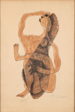HENRI LAURENS (Parigi 1885 - 1954), Femme assise à la jambe levée, 1950