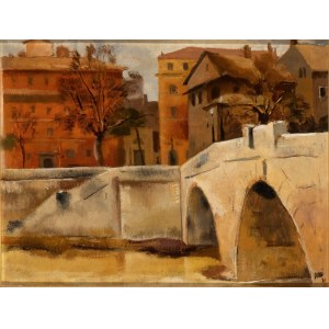 LUIGI SURDI (Napoli 1897 - Roma 1959), Glimpse of Rome, 1941