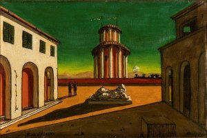 GIORGIO DE CHIRICO (Volo 1888 - Roma 1978), Piazza d'Italia, 1960