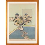 FRANCIS BACON (Dublino 1909 - Madrid 1992), Figure writing reflected in a mirror, 1977