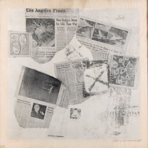 ROBERT RAUSCHENBERG (Port Arthur 1925 - Captiva Island 2008), Features from Currents, 1970